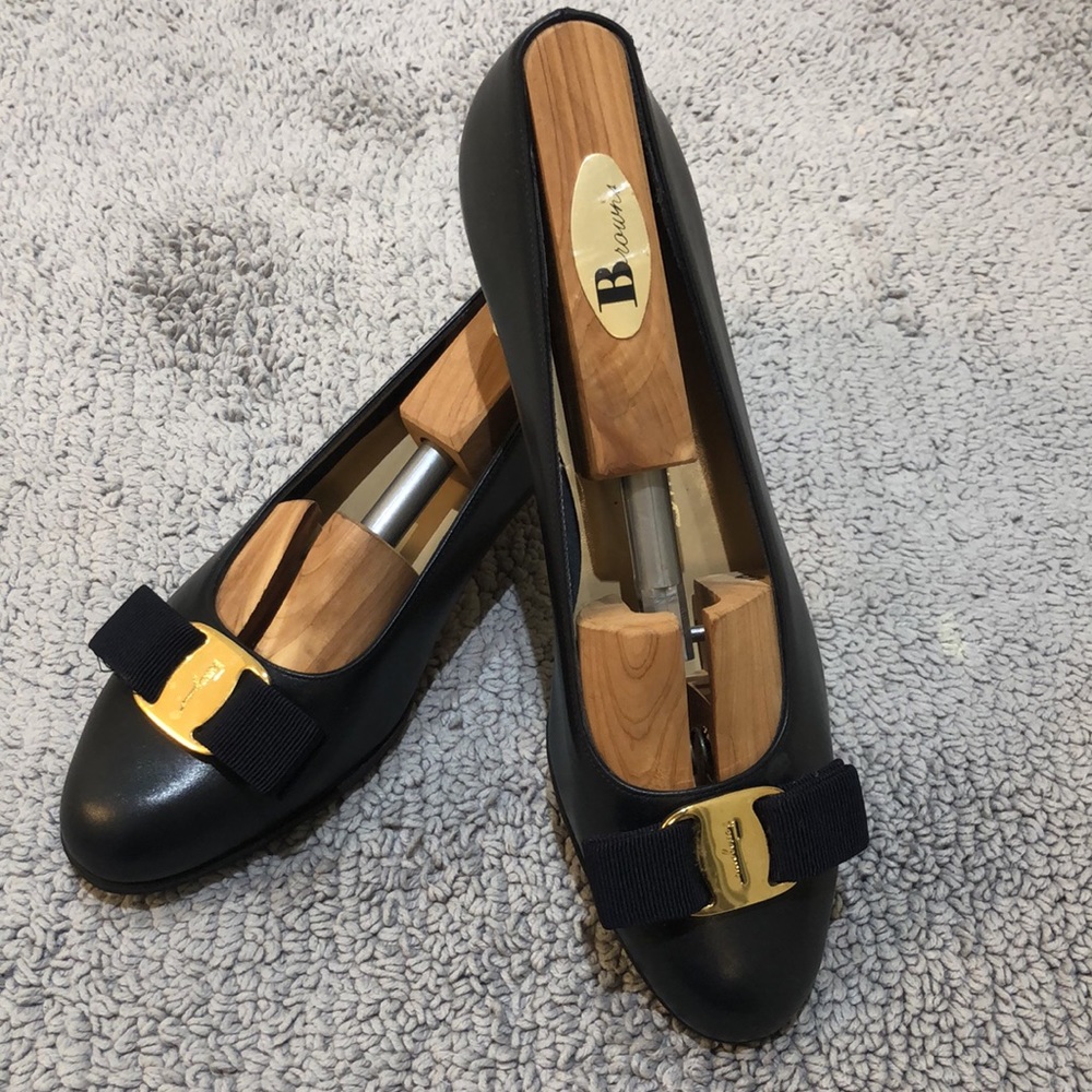 Salvatore Ferragamo Boutique shoes (gold imprint)